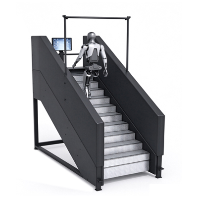 Humanoid Robot Continuous Stair-Climbing Test Bench