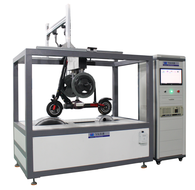 EN 14619 Scooter Dynamic Durability Tester GB/T 20096 Electric Kick Scooter Road Simulator 700mm Roller Range Fatigue Test Machine