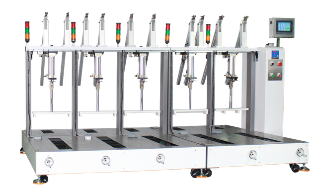 5 Station Scooter Production Line Aging Testing Machine Footboard Load Speed and Foot Switch for End-of-Line Quality Verification